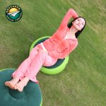 Flocked Inflatable Camping Stool